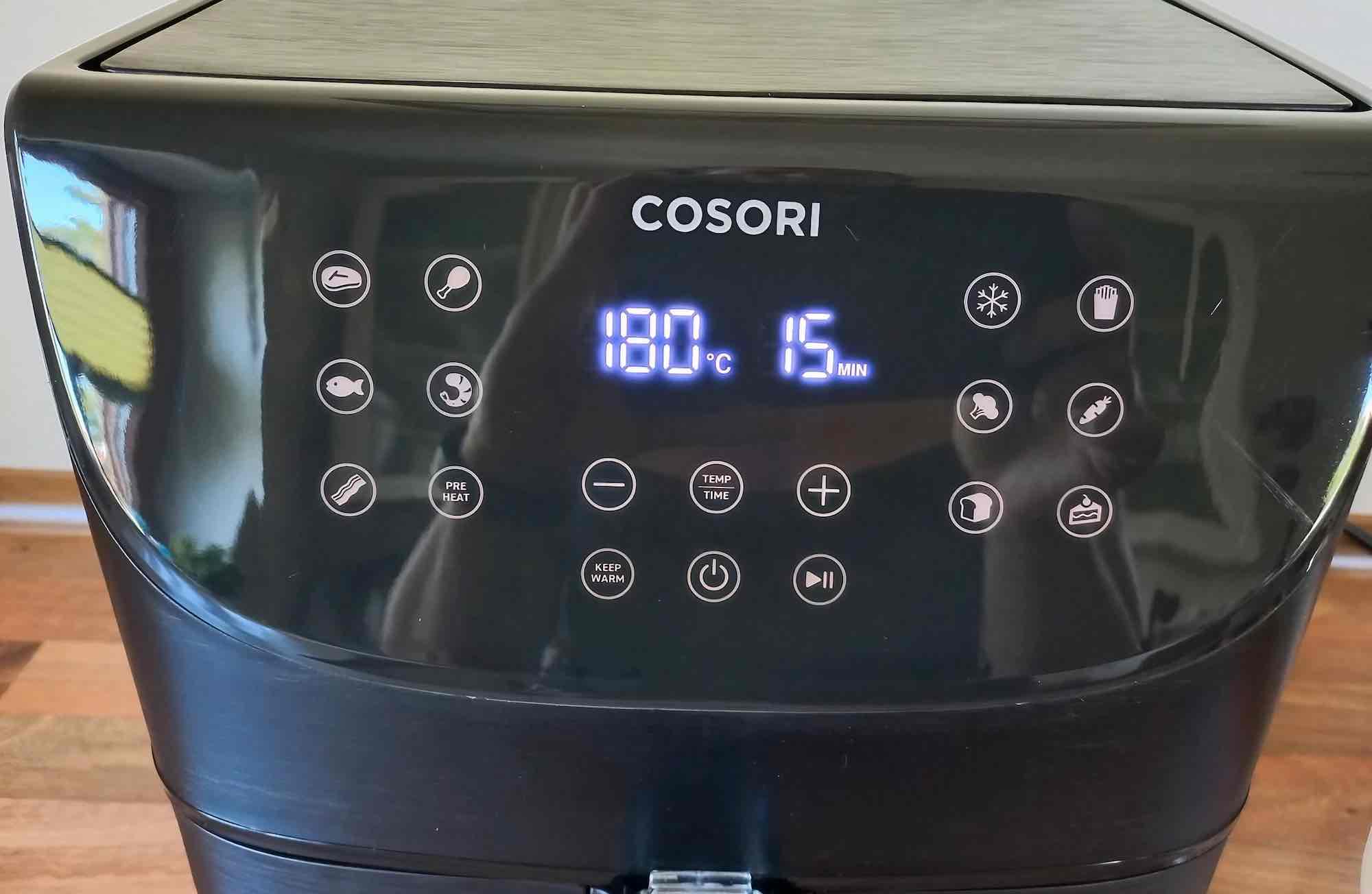 Das Display der Cosori CP158-AF.