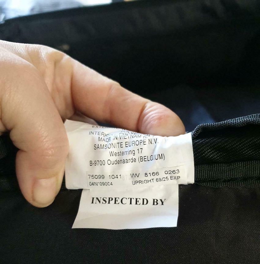 Die Samsonite X’Blade 4.0 werden in Vietnam hergestellt.