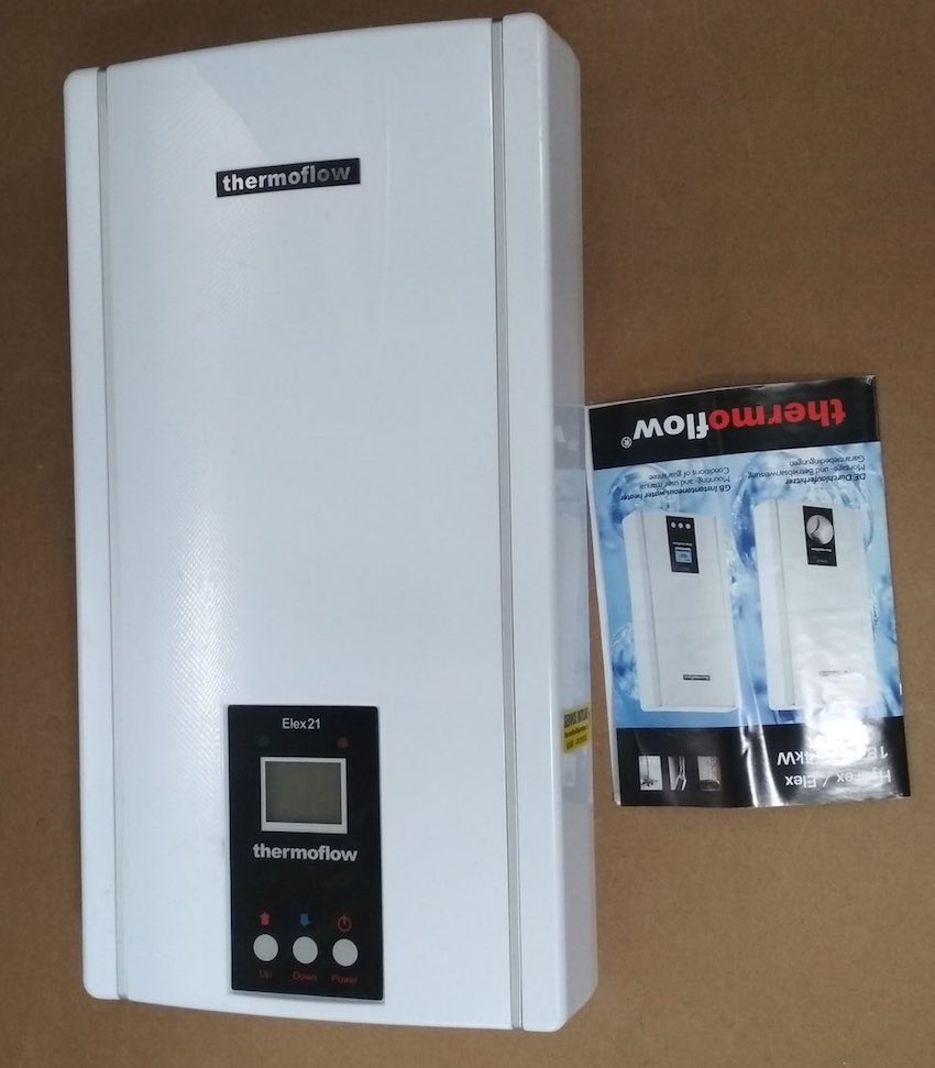 Der Thermoflow ELEX21N nach dem Auspacken.