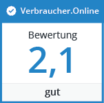 Bewertungsnote 2,1