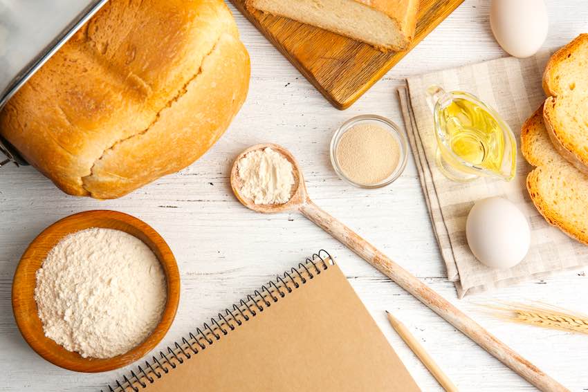 Vorbereitungen für den Brotbackautomat Test und Vergleich.