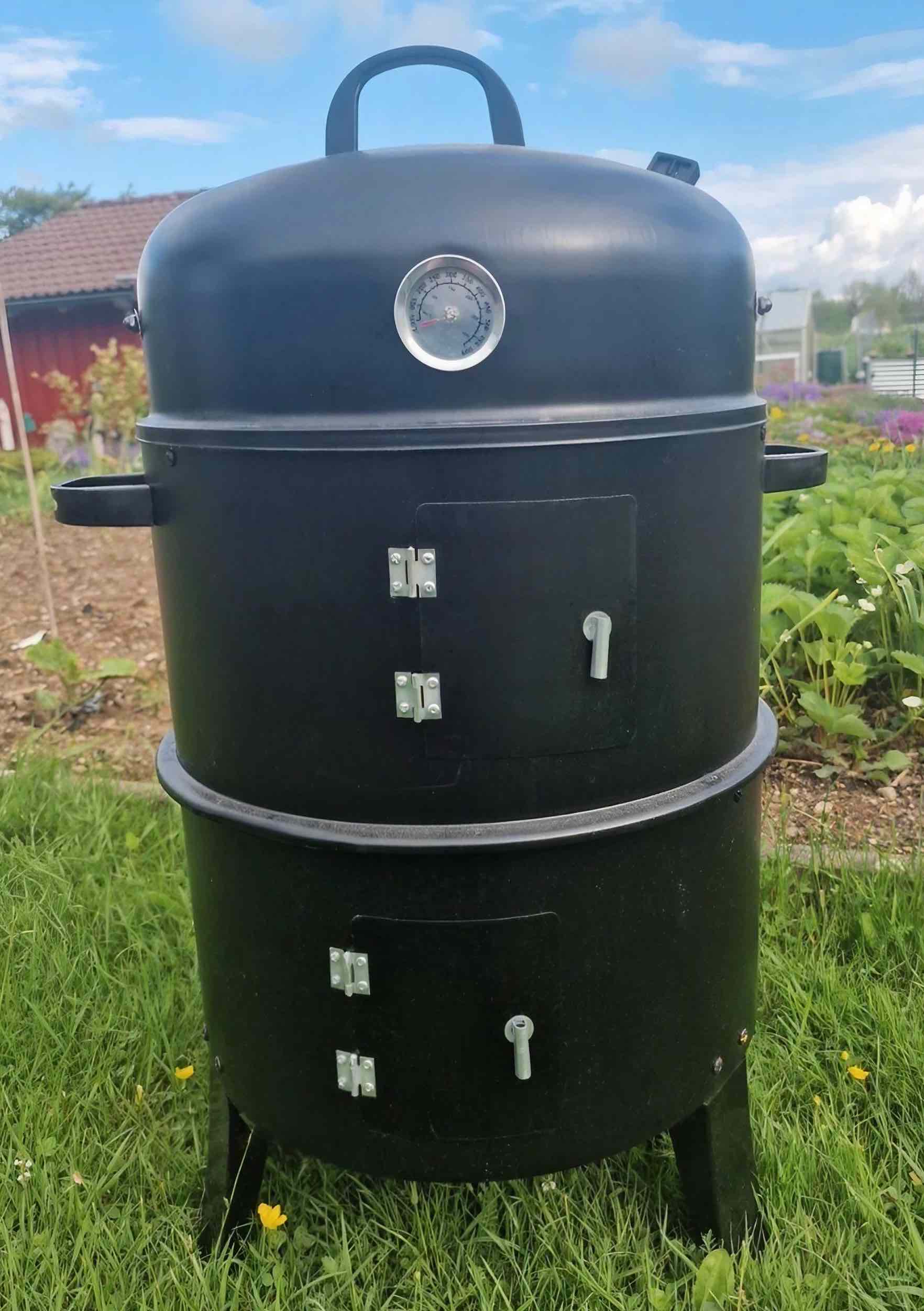 Der tectake 3in1 Räuchertonne Watersmoker.